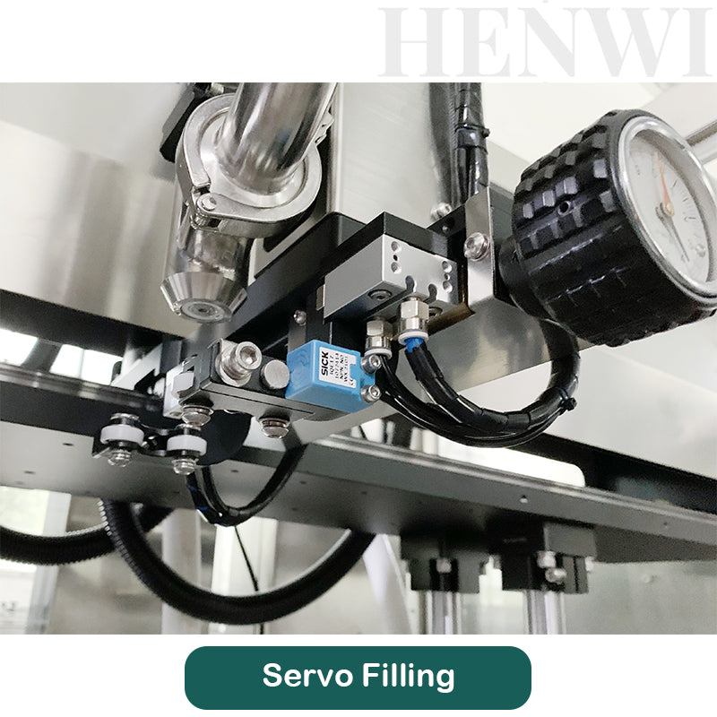 Henwi Automatic 4 Tracking Heads Paste Liquid Filling Machine