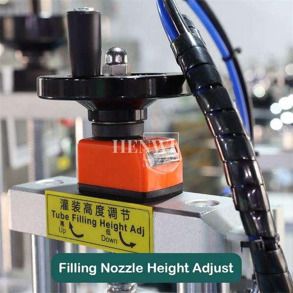 Semi-automatic tube filling and ultrasound sealing machine