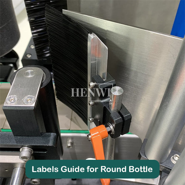 Automatic round and square bottle labeling machine with cover