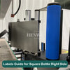 Automatic round and square bottle labeling machine with cover