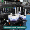 Automatic round and square bottle labeling machine with cover