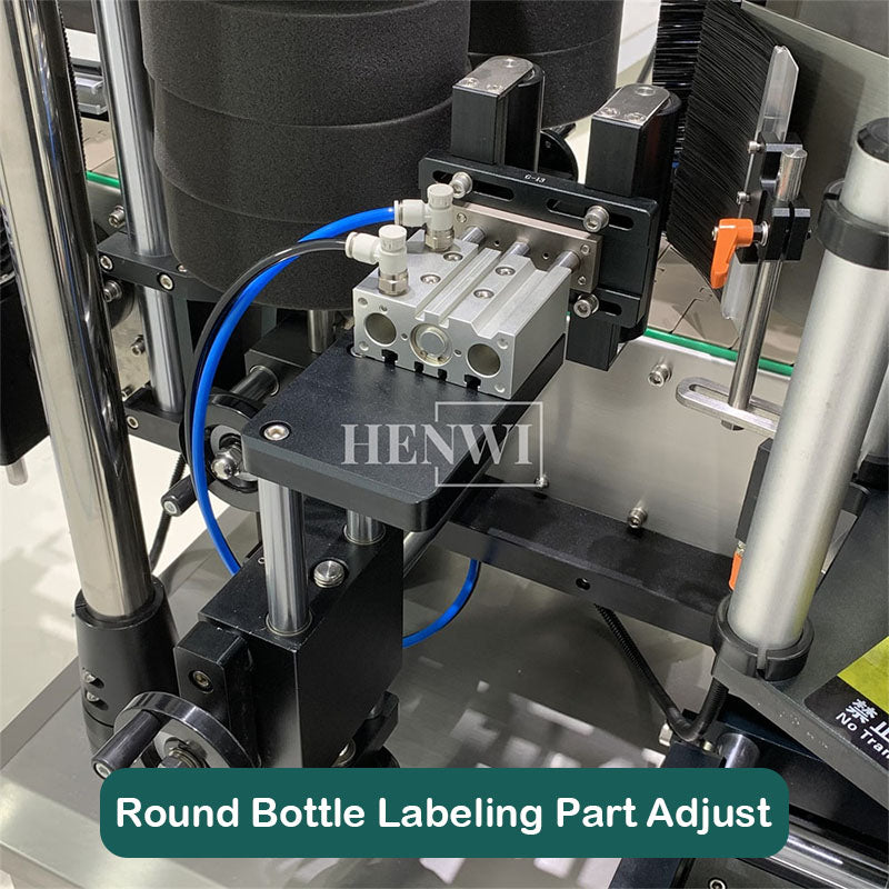 Automatic round and square bottle labeling machine with cover