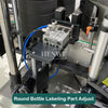 Automatic round and square bottle labeling machine with cover