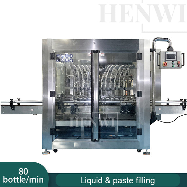 Henwi Automatic 12 Piston Paste Liquid Filling Machine