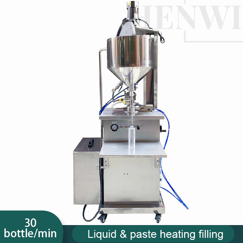 Semi-automatic vertical heating filling machine