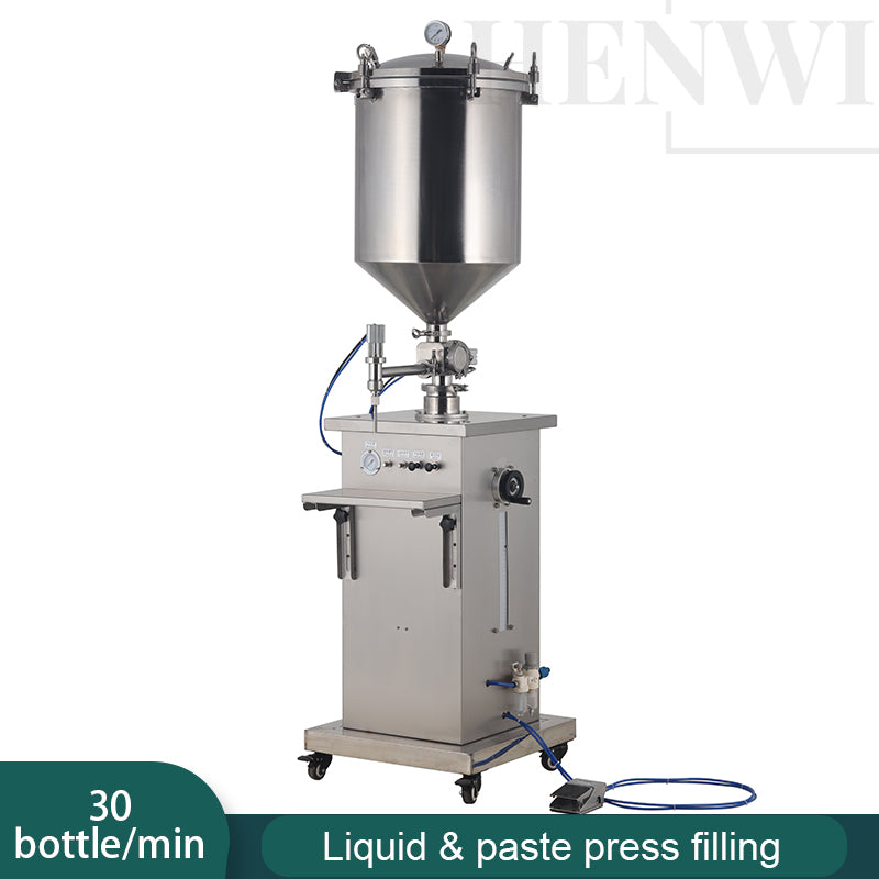 Semi-automatic vertical paste press filling machine