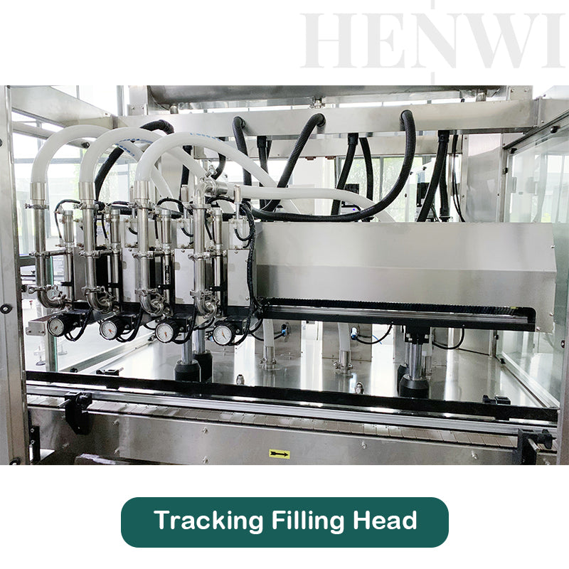 Henwi Automatic 4 Tracking Heads Paste Liquid Filling Machine