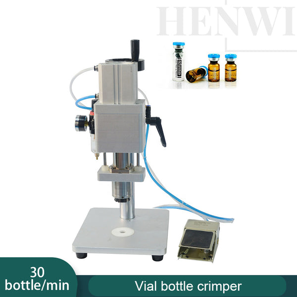 Semi-automatic vial bottle crimping machine