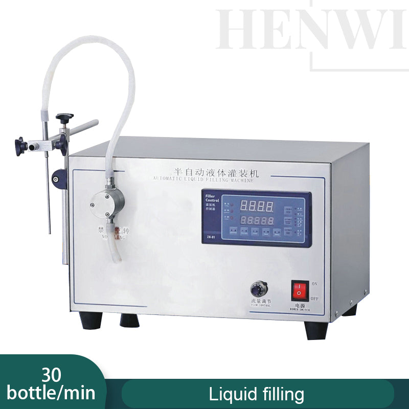 Semi-automatic magnetic pump filling machine