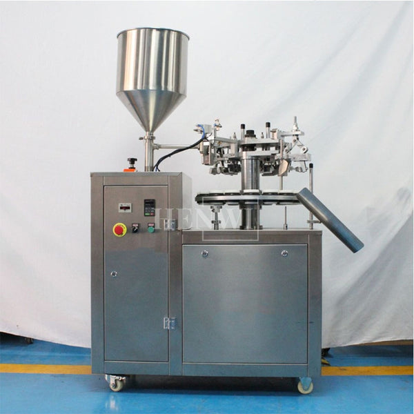 Semi-automatic aluminum tube filling and sealing machine