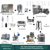 50L Semi-automatic Cosmetic cream & lotion production line