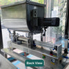 Semi-automatic horizontal mixing filling machine