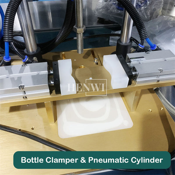 Semi-automatic 4 wheels capping machine