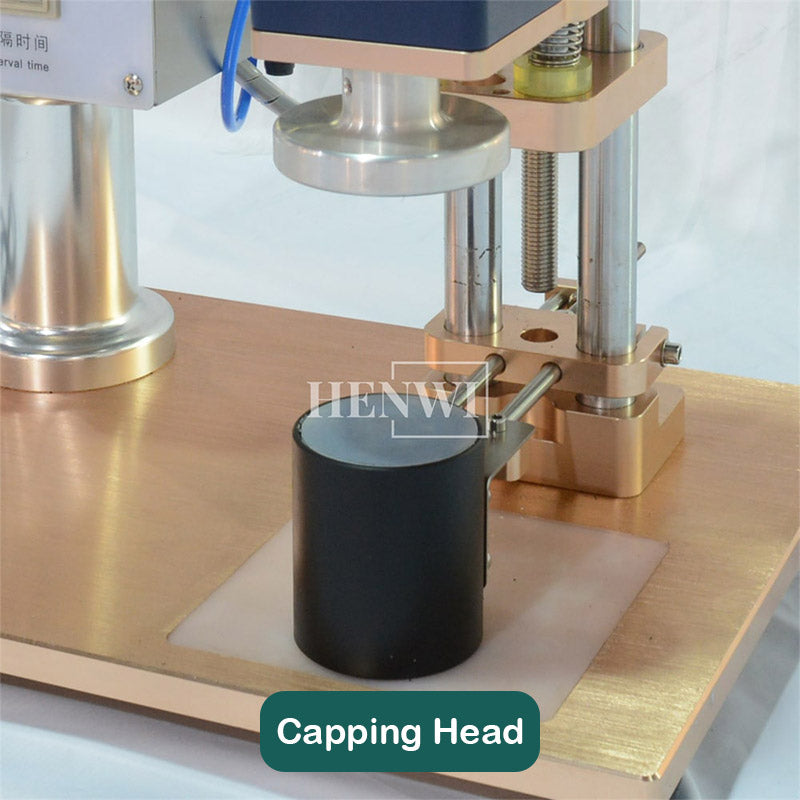 Semi-automatic jar capping machine