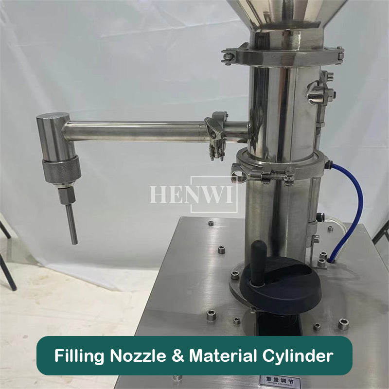 Semi-automatic vertical paste filling machine