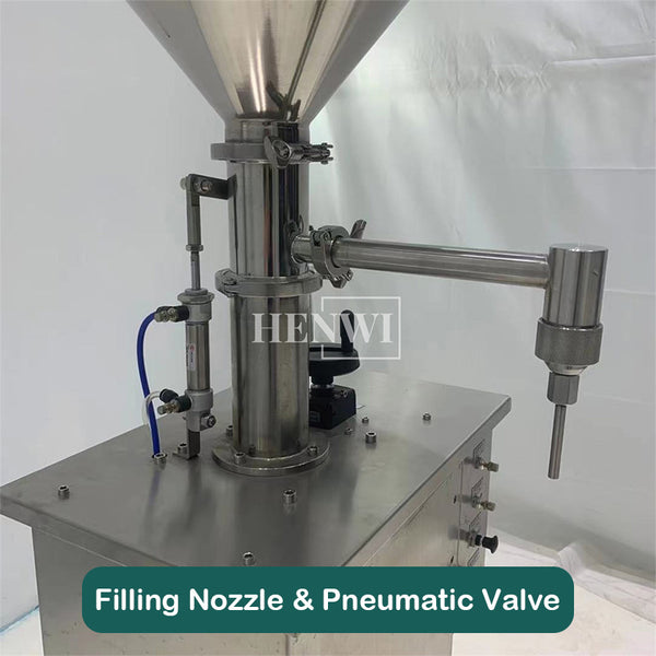 Semi-automatic vertical paste filling machine