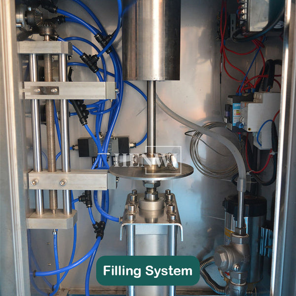 Semi-automatic vertical heating filling machine