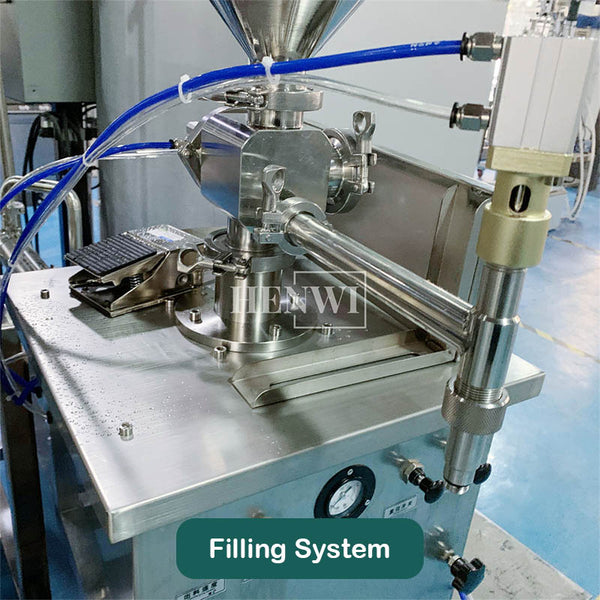 Semi-automatic liquid & cream vertical filling machine