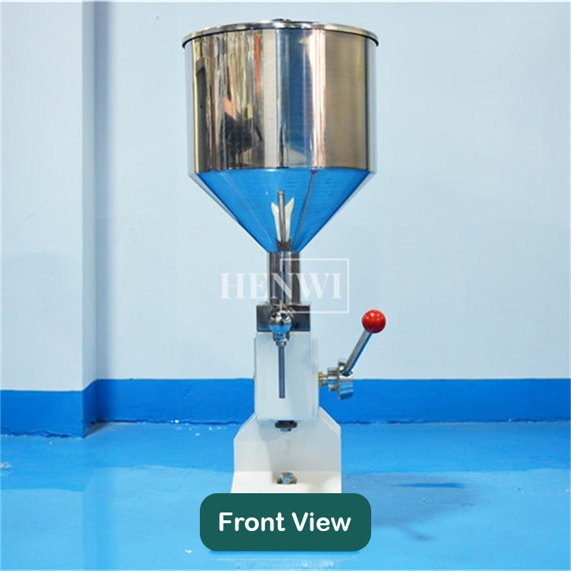 Semi-automatic manual piston filling machine