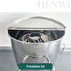 Stainless steel movable storage tank with foldable lid