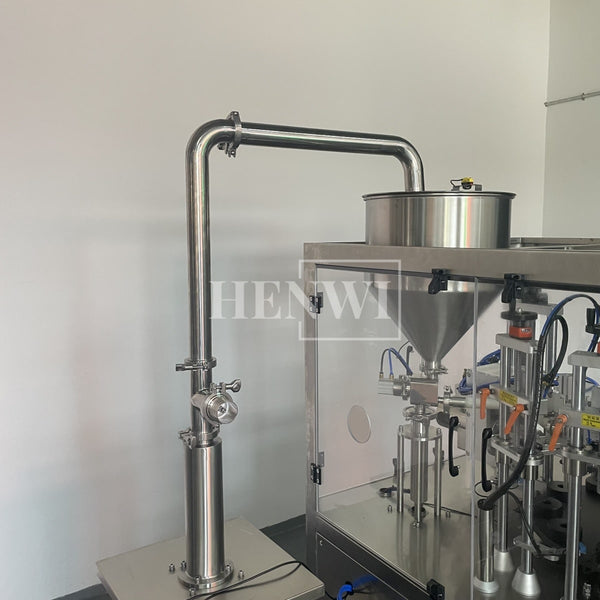 Automatic tube filling and ultrasound sealing machine