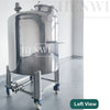 Stainless steel movable storage tank with sealed lid