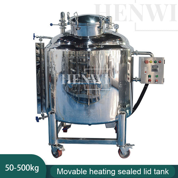 Movable heating sealed lid tank