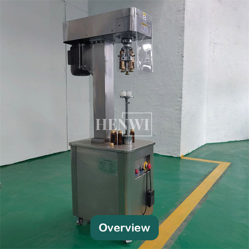 Semi-automatic aluminum capping machine