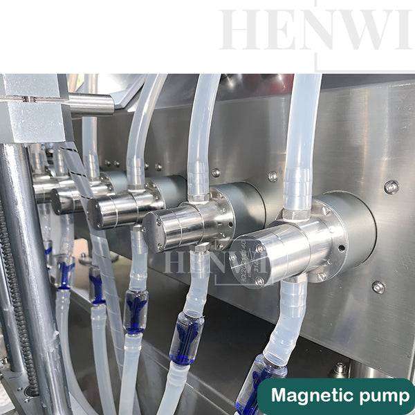 Henwi Automatic 6 Magnetic pump Liquid Filling Machine