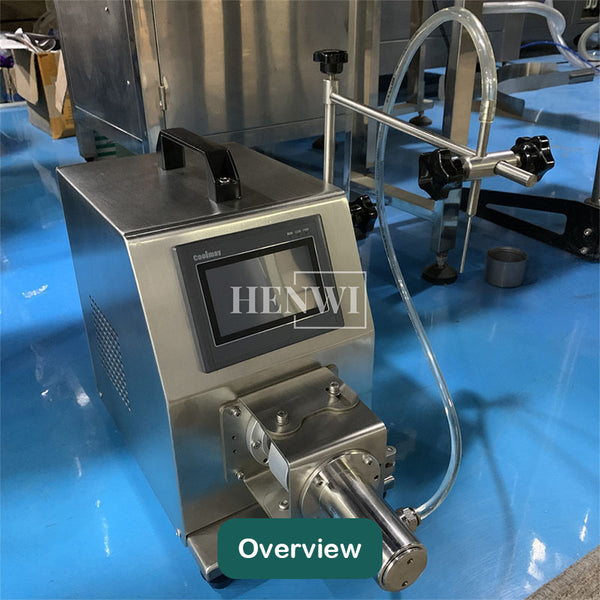 Semi-automatic ceramic pump small volume filling machine