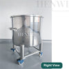 Stainless steel movable storage tank with foldable lid